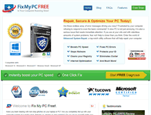 Tablet Screenshot of fixmypcfree.com